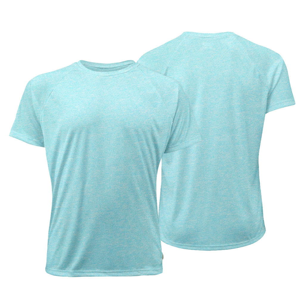 Raglan Jersey - Heather Cyan