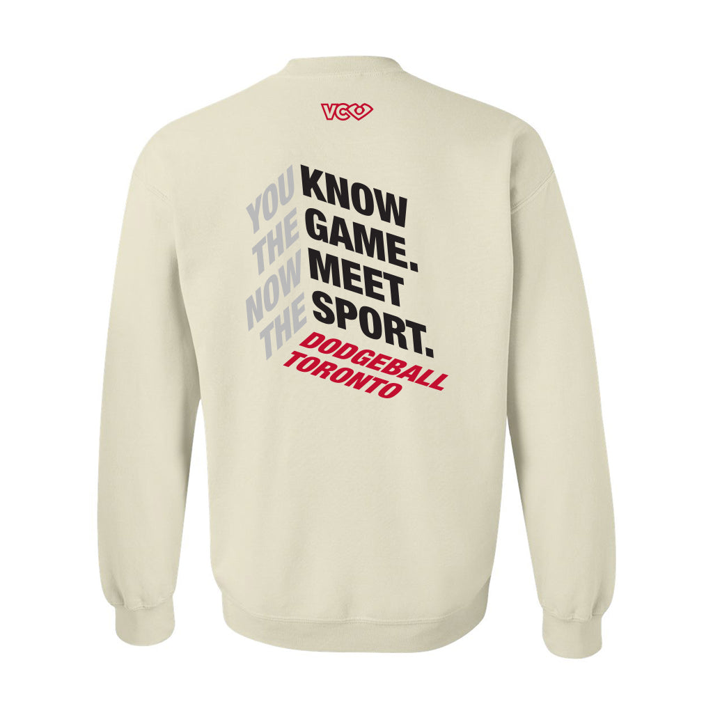 Dodgeball Toronto YKTG Sand Cotton Crewneck (L & XXL Only)