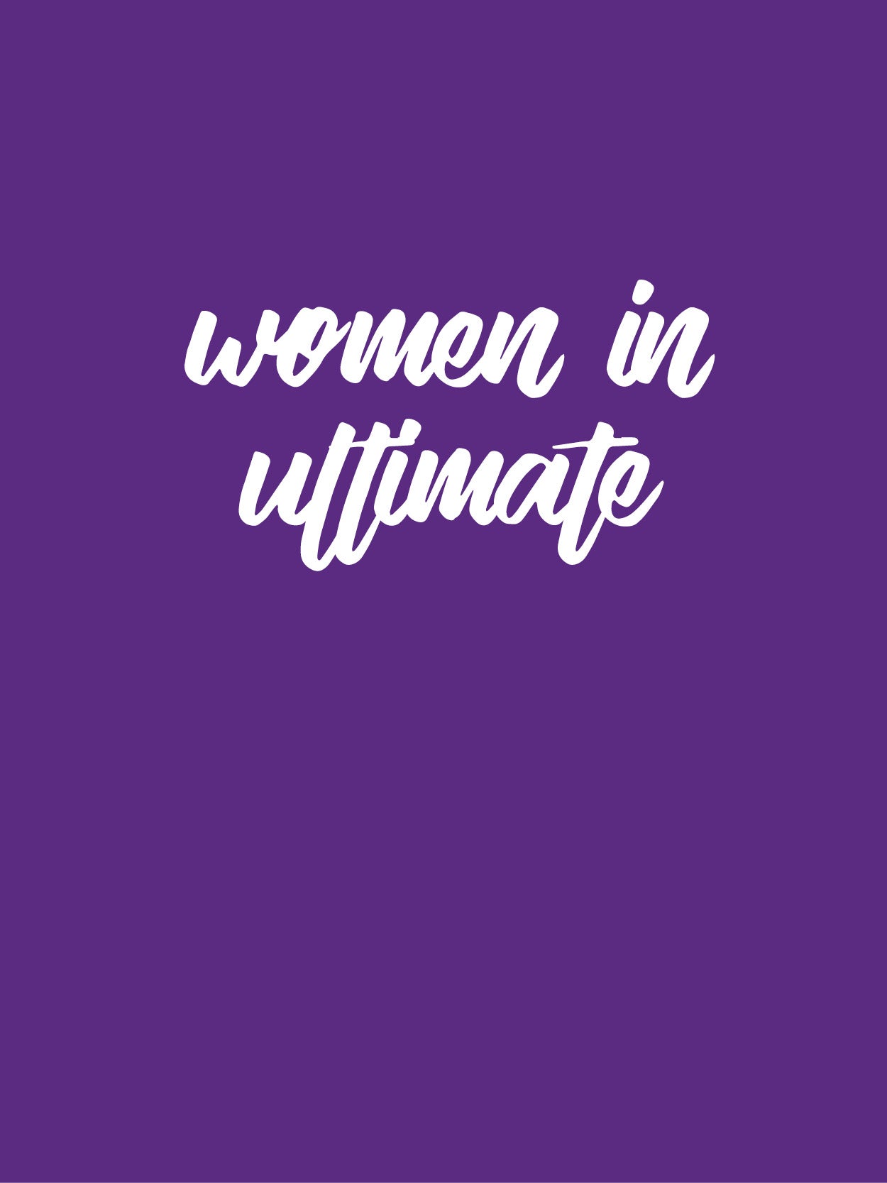 Women in Ultimate: Katey Forth