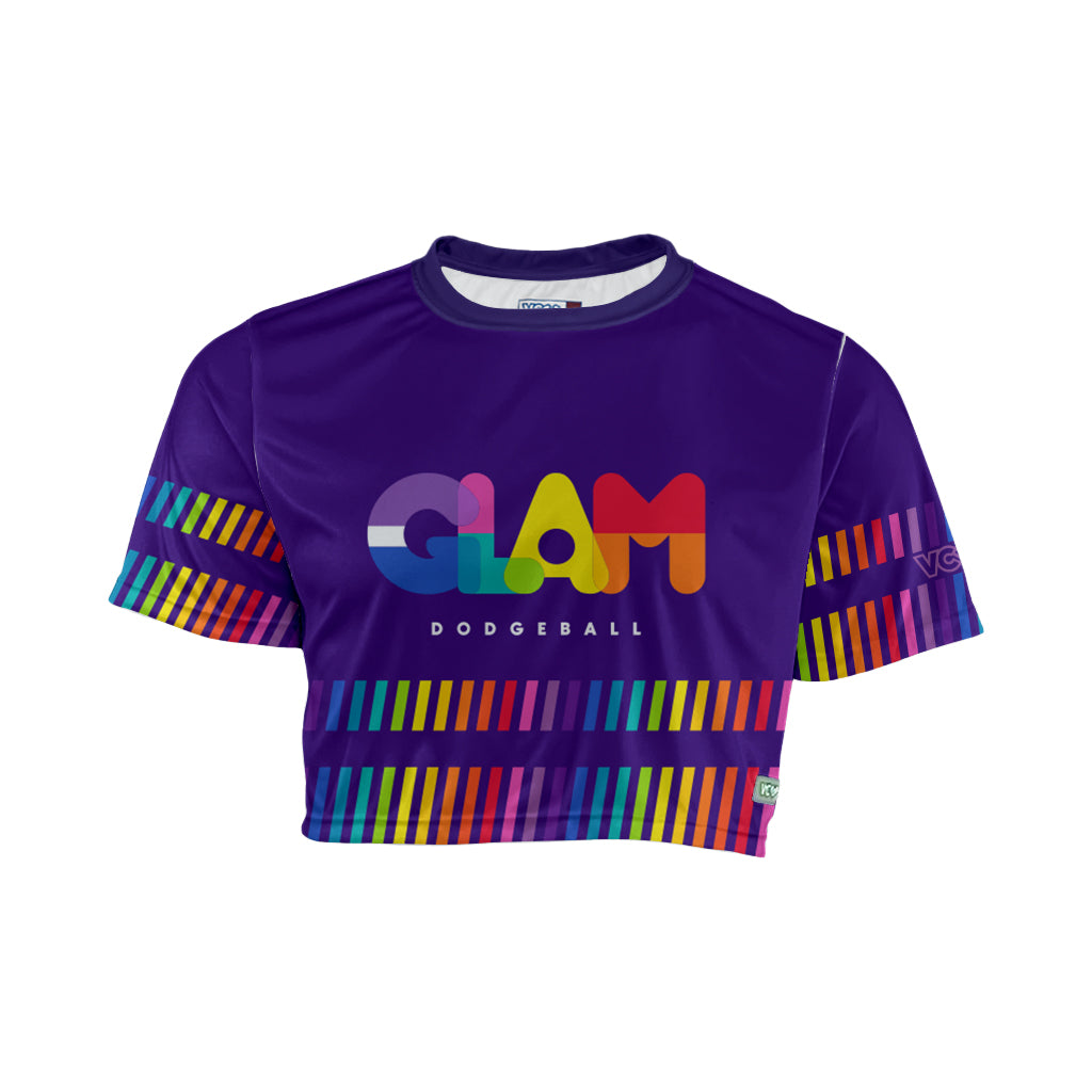 GLAM! Dodgeball Purple Classic Crop