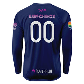 Lunch Box Dark Raglan Long Sleeve