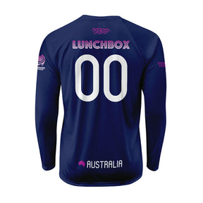 Lunch Box Fan Dark Raglan Long Sleeve