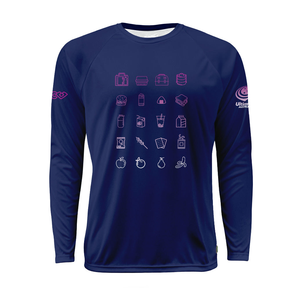 Lunch Box Fan Dark Raglan Long Sleeve