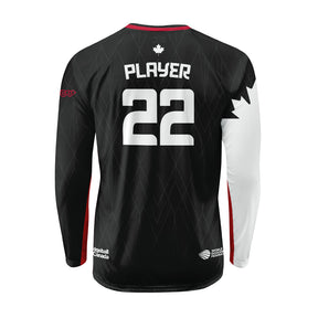 Team Canada 2022 Black Raglan Long Sleeve