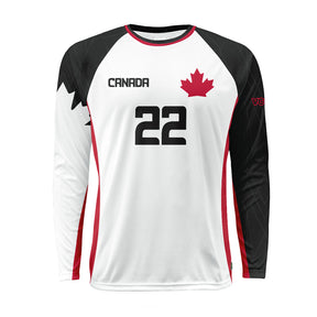 Team Canada 2022 Black Raglan Long Sleeve