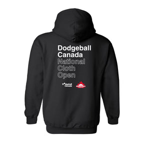 Dodgeball Cloth Nationals 2025 Black Cotton Hoodie
