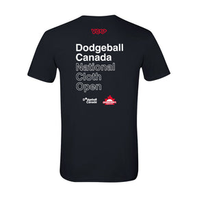 Dodgeball Cloth Nationals 2025 Black Cotton T-Shirt
