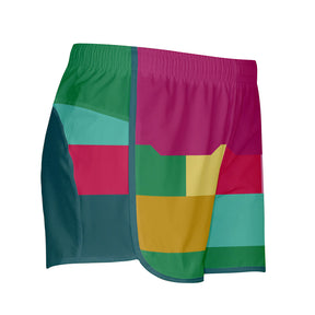 Blocks Mushroom Shorty Shorts