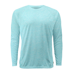 Raglan Long Sleeve - Heather Cyan