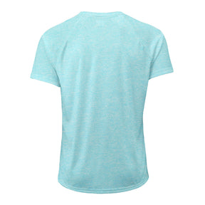 Raglan Jersey - Heather Cyan