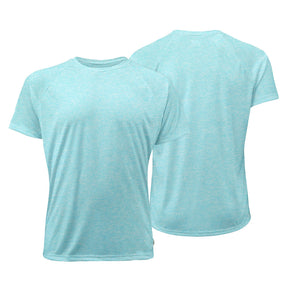 Raglan Jersey - Heather Cyan