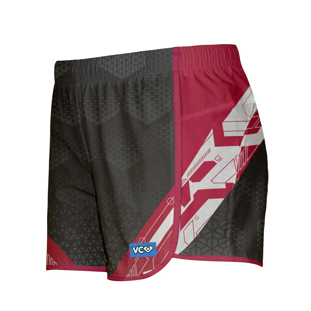 Hex Tech Red Shorty Shorts