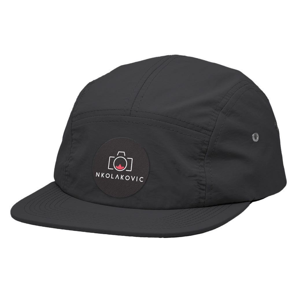 Nkolakovic Black Performance Taslon Five Panel Hat