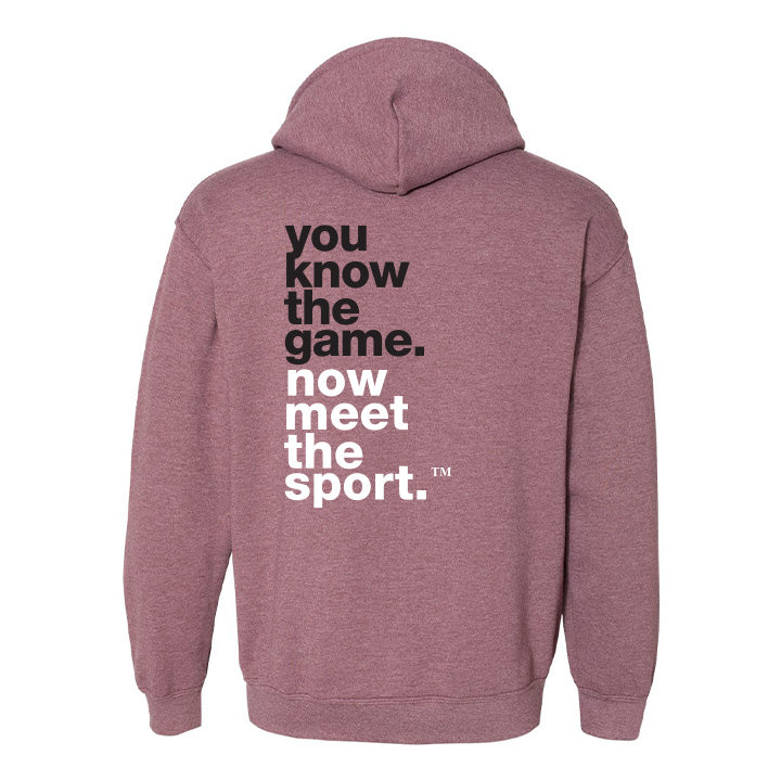 VC Ultimate Frisbee Dodgeball Canada Dark Heather Maroon Cotton Pullover Sweatshirt Hoodie