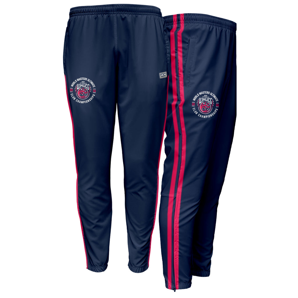 VC Ultimate Frisbee WMUCC 2026 Forest Red Navy Athletic Windbreaker Velocity Pants Front Back