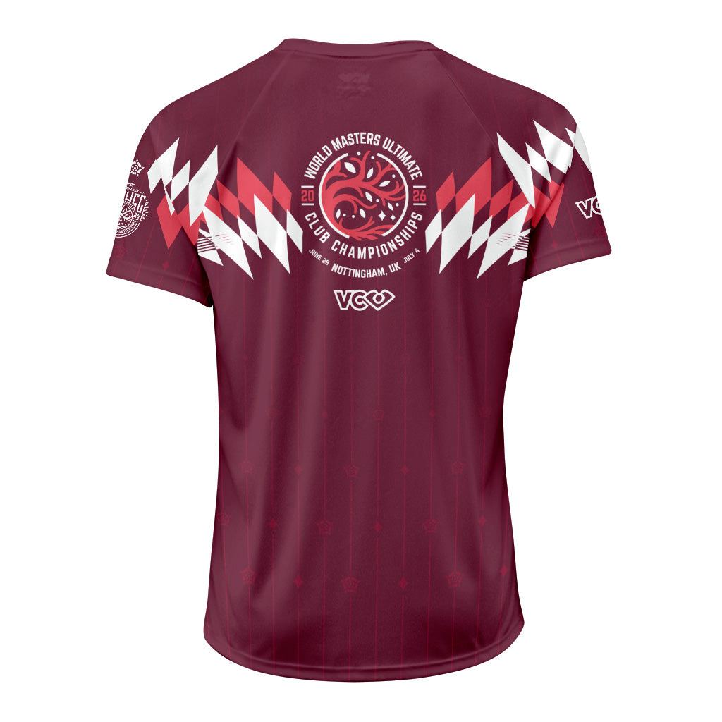 WMUCC 2026 Retro Rhombus Burgundy Raglan Jersey