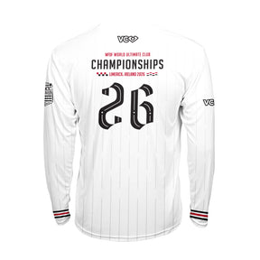 WUCC 2026 Pinstripes White Classic Long Sleeve