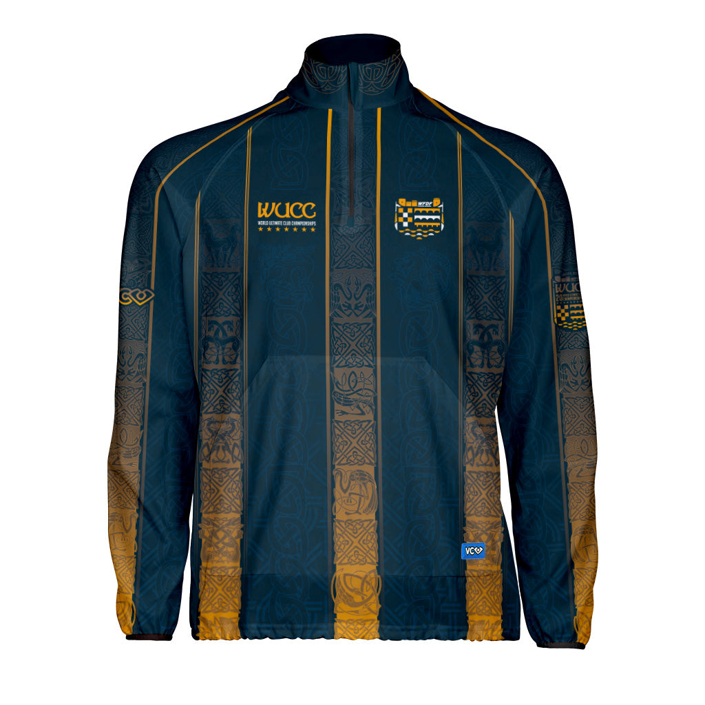 WUCC 2026 Fox and Herons Navy Orange Windbreaker