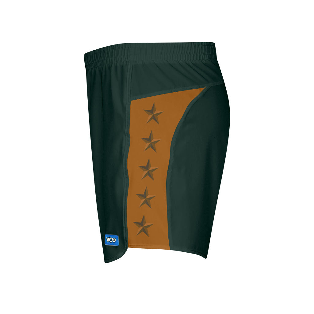 Wicked West Green Shorty Shorts