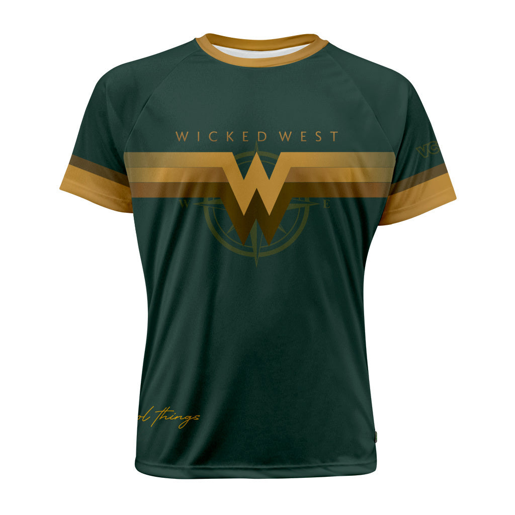 Wicked West Raglan Green Jersey