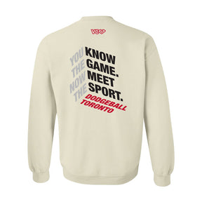 Dodgeball Toronto YKTG Sand Cotton Crewneck (L & XXL Only)