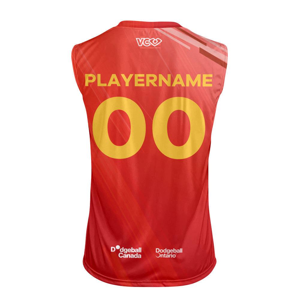 Fury Dodgeball Red Classic Sleeveless Jersey